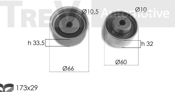 TREVI AUTOMOTIVE Hammashihnasarja KD1442